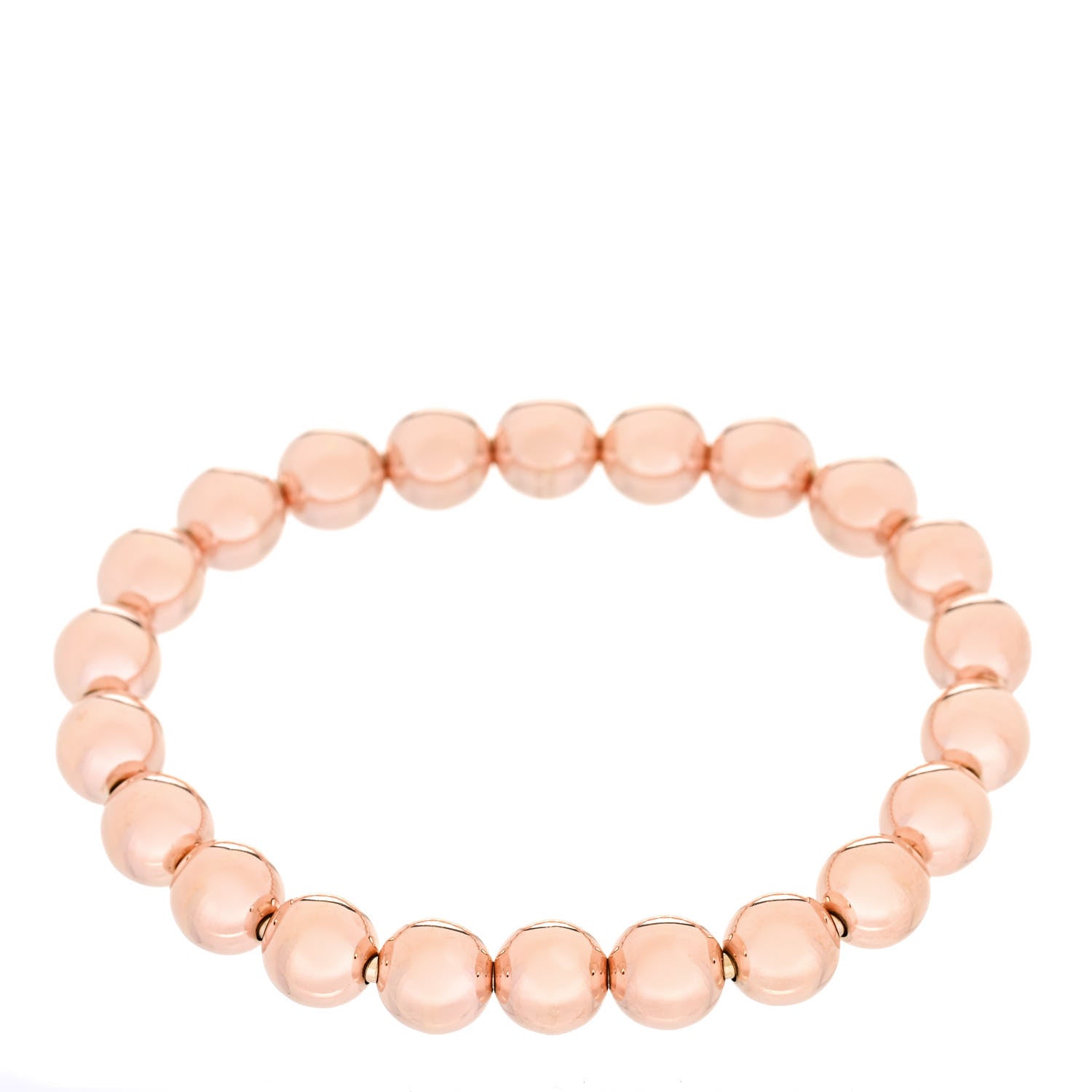 Tiffany 18K Rose Gold 8mm HardWear Ball Beaded Bracelet 1 of 3