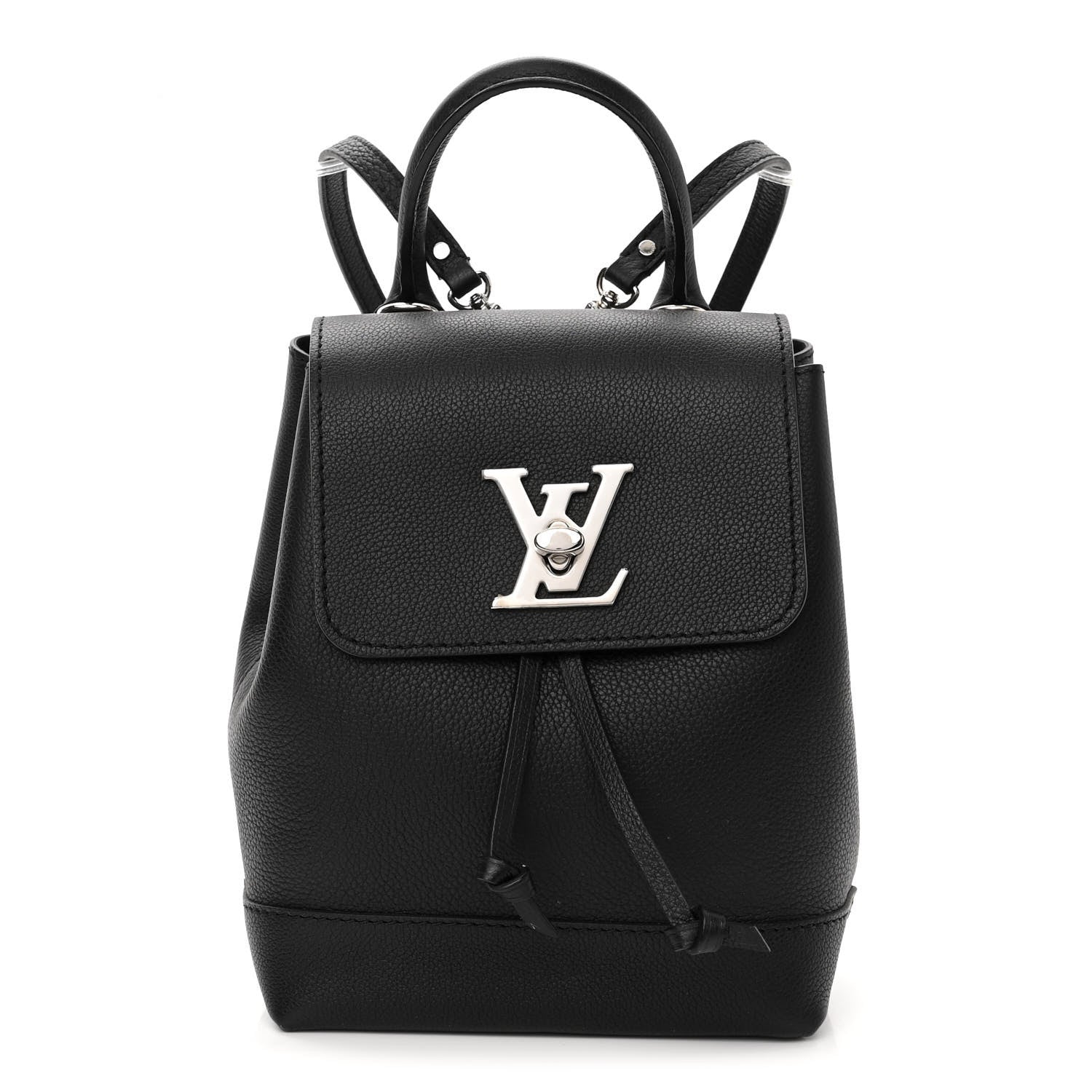 Louis Vuitton Calfskin Lockme Mini Backpack Black 1 of 9