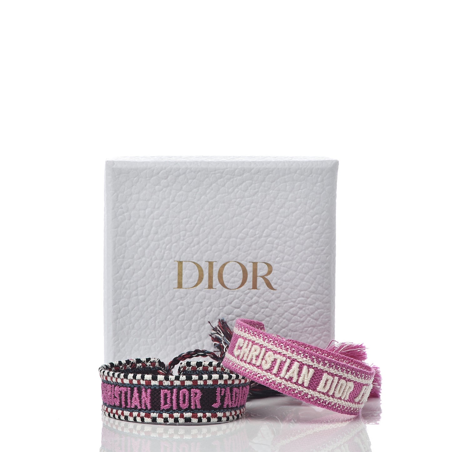 Woven Cotton J'Adior Friendship Bracelet Set Purple Rose