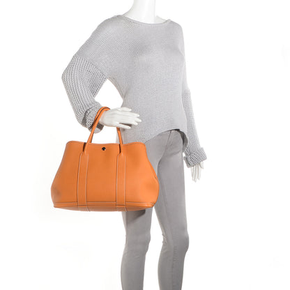 Hermes Vache Country Garden Party Tote 36 MM Moutarde 2 of 13