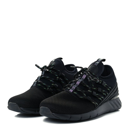 Louis Vuitton Neoprene Mesh Rubber Fastlane Low Sneakers 5 Black 2 of 10