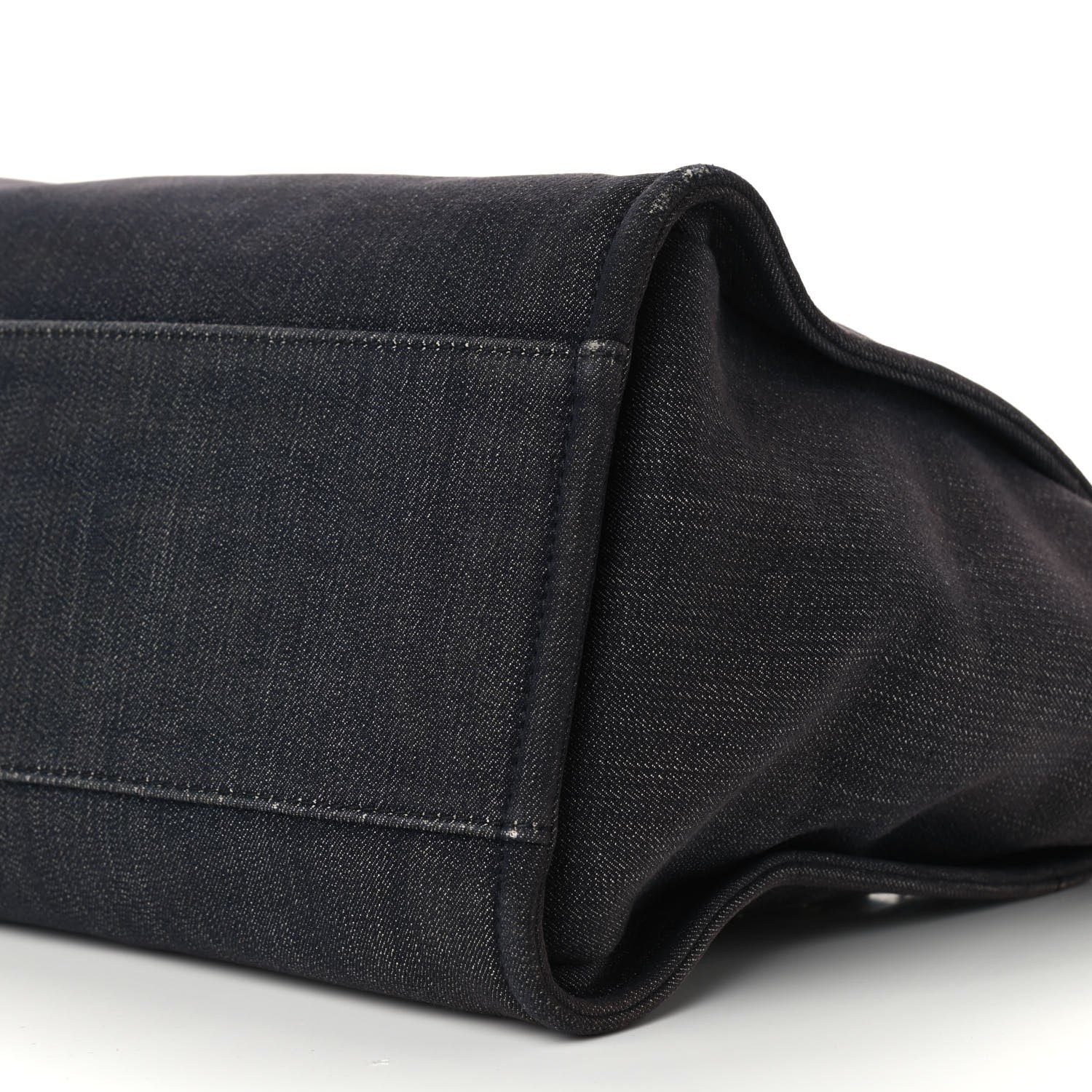 Chanel Denim Large Deauville Tote Dark Blue 9 of 15