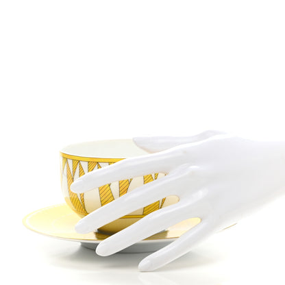 Hermes Porcelain Soleil d'Hermes Breakfast Cup And Saucer Set Of 2 3 of 9