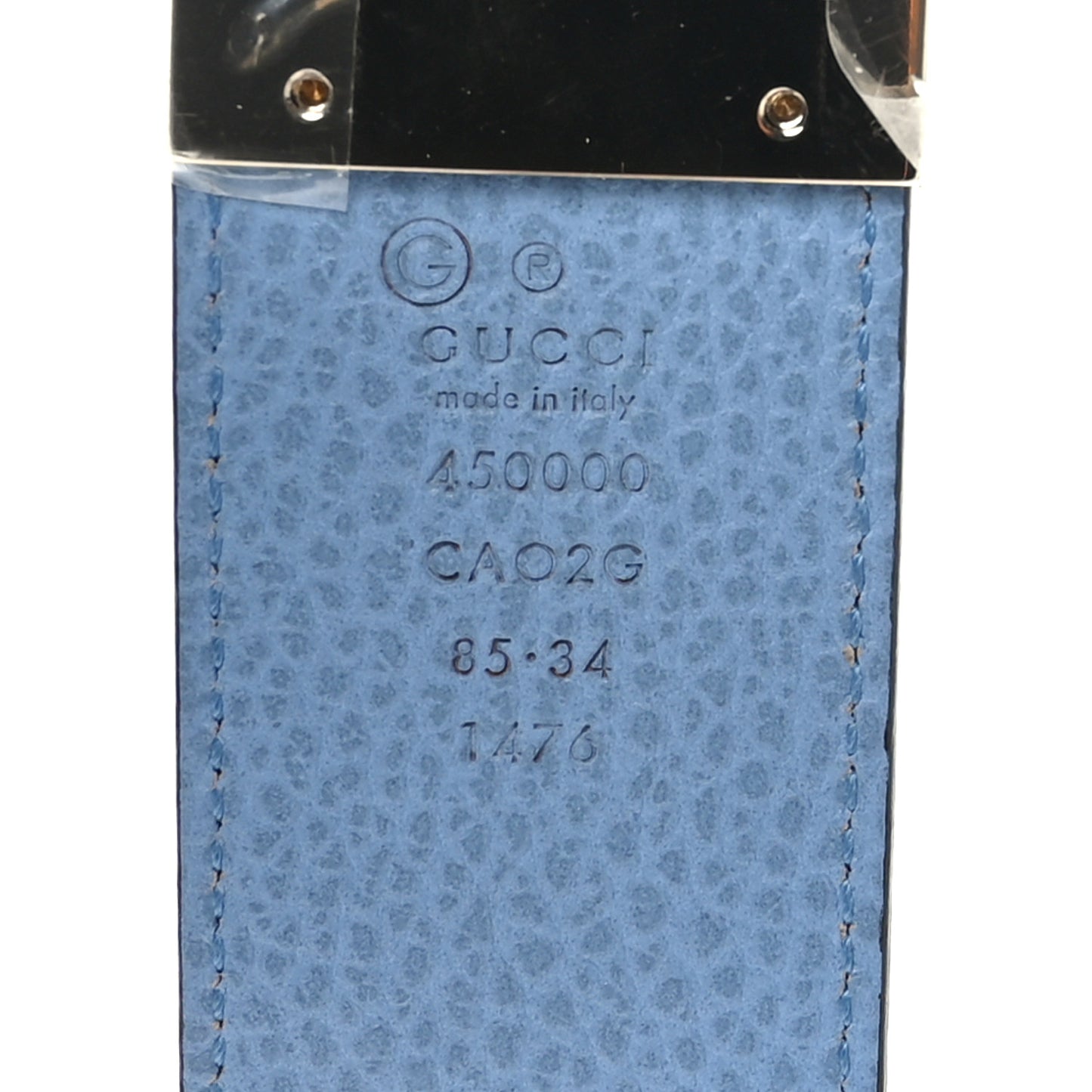 Dollar Calfskin 1973 Reversible Belt 85 34 Black Mineral Blue
