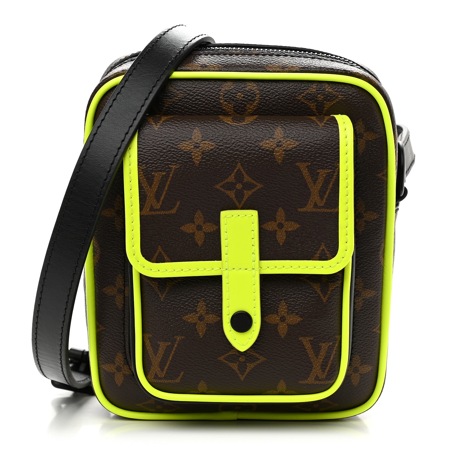 Louis Vuitton Monogram Macassar Christopher Wearable Wallet Fluorescent Yellow 1 of 9