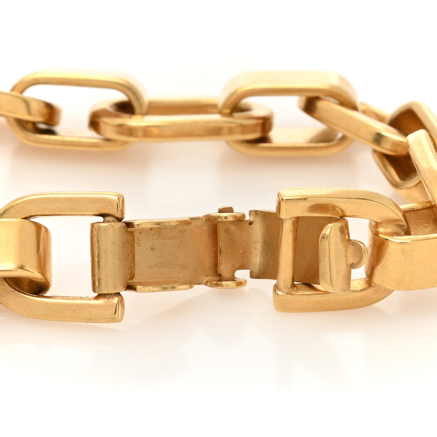 Metal Petit CD Chain Bracelet Gold