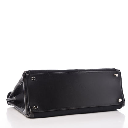 Hermes Box Toile Lakis Kelly Black 5 of 10