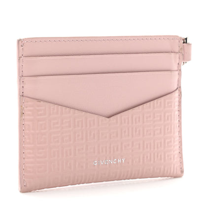 Givenchy X CHITO Calfskin 4G Embossed Graffiti Tag Card Holder Pink 3 of 7