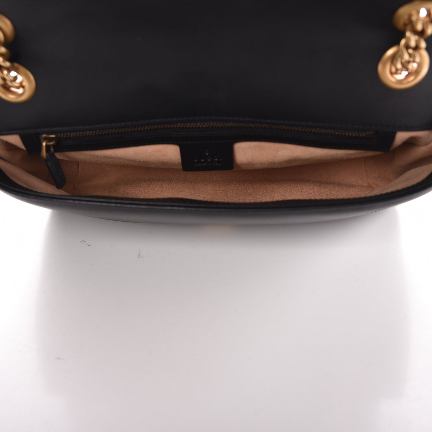 Calfskin Matelasse Medium GG Marmont Shoulder Bag Black