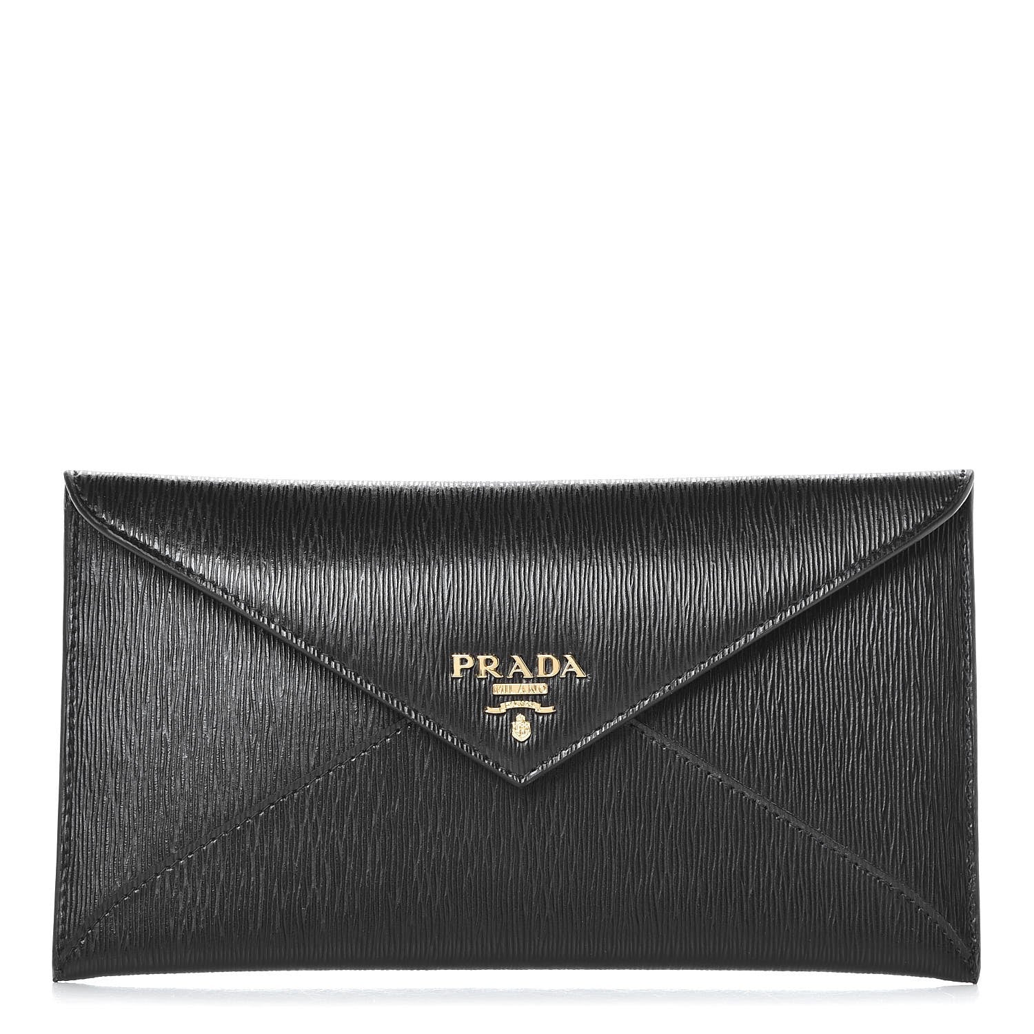 Prada Vitello Move Envelope Wallet Black 1 of 8