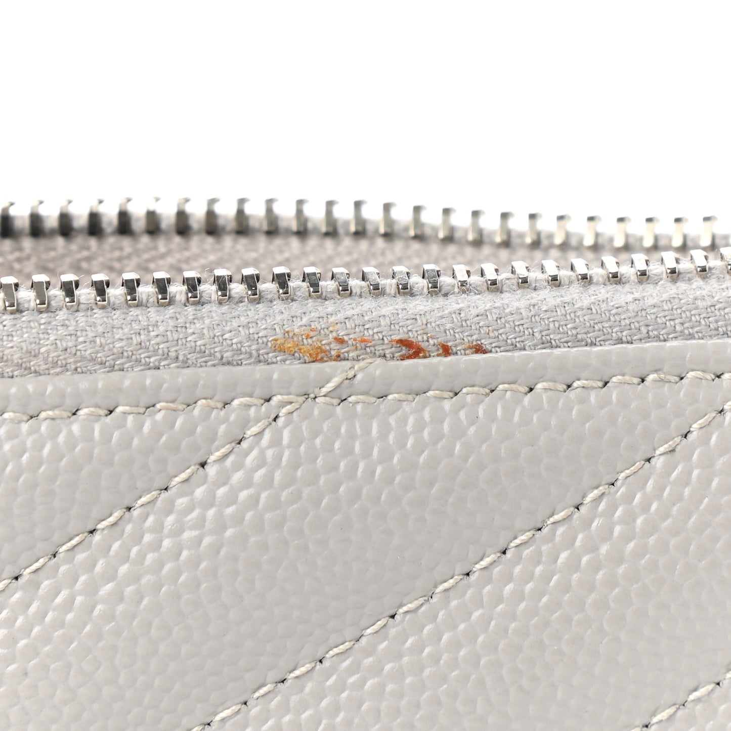 Grain De Poudre Chevron Monogram Bill Pouch Granite