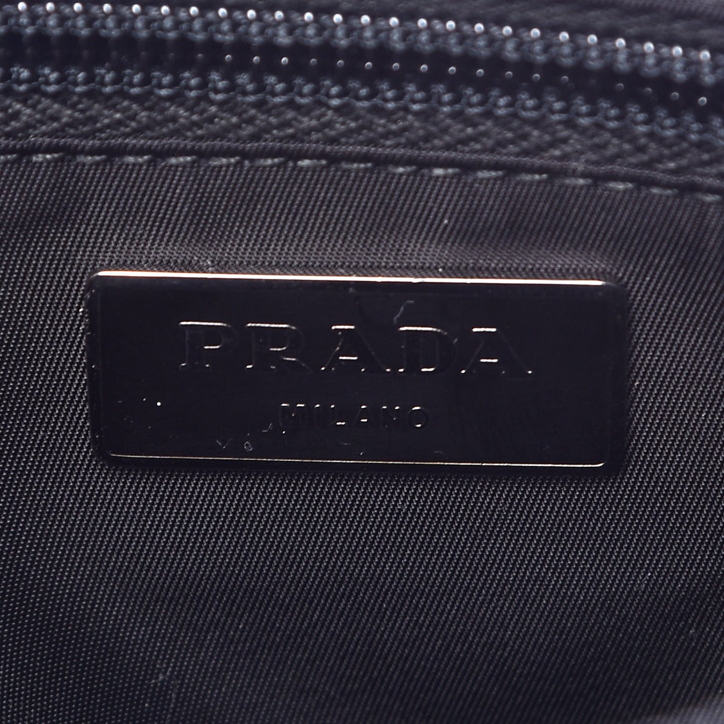 Tessuto Nylon Calfskin Studded Belt Bag Black