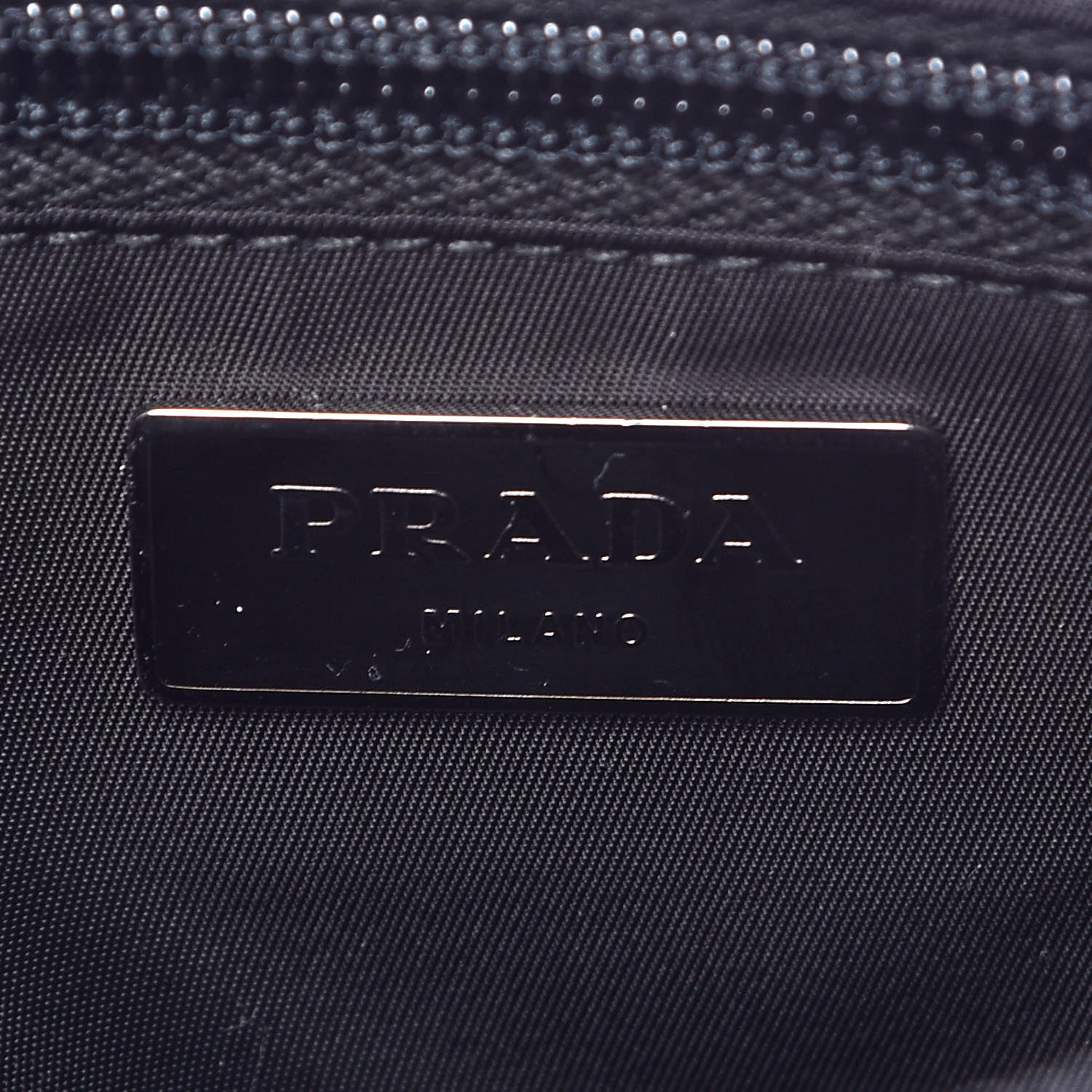 Prada Tessuto Nylon Calfskin Studded Belt Bag Black 6 of 7