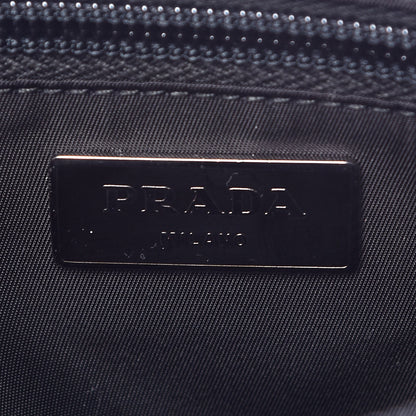 Prada Tessuto Nylon Calfskin Studded Belt Bag Black 6 of 7