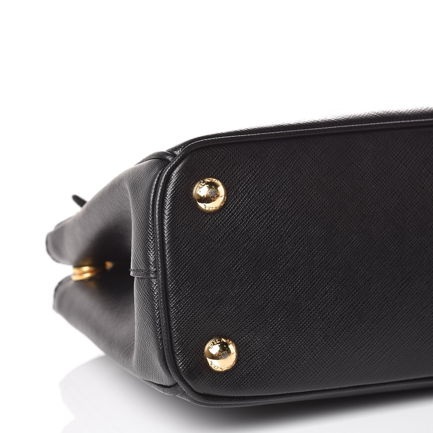 Prada Saffiano Mini Galleria Double Zip Tote Black 10 of 12