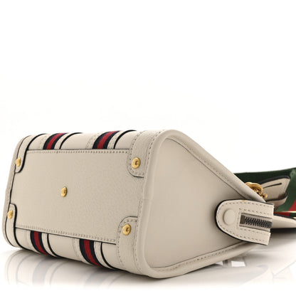 Gucci Koi Calfskin Web Mini Bauletto Duffle Top Handle Bag Mystic White 11 of 11