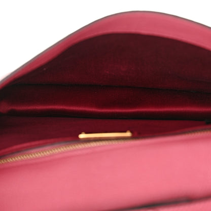 Miu Miu Goatskin Snakeskin Madras Nappa Matelasse Patchwork Shoulder Bag  Rosa 5 of 11