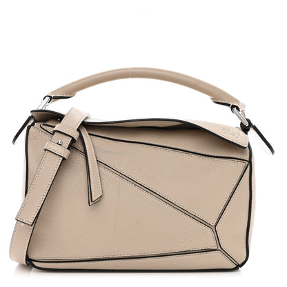 Loewe Grained Calfskin Small Puzzle Bag Sand 1 of 16