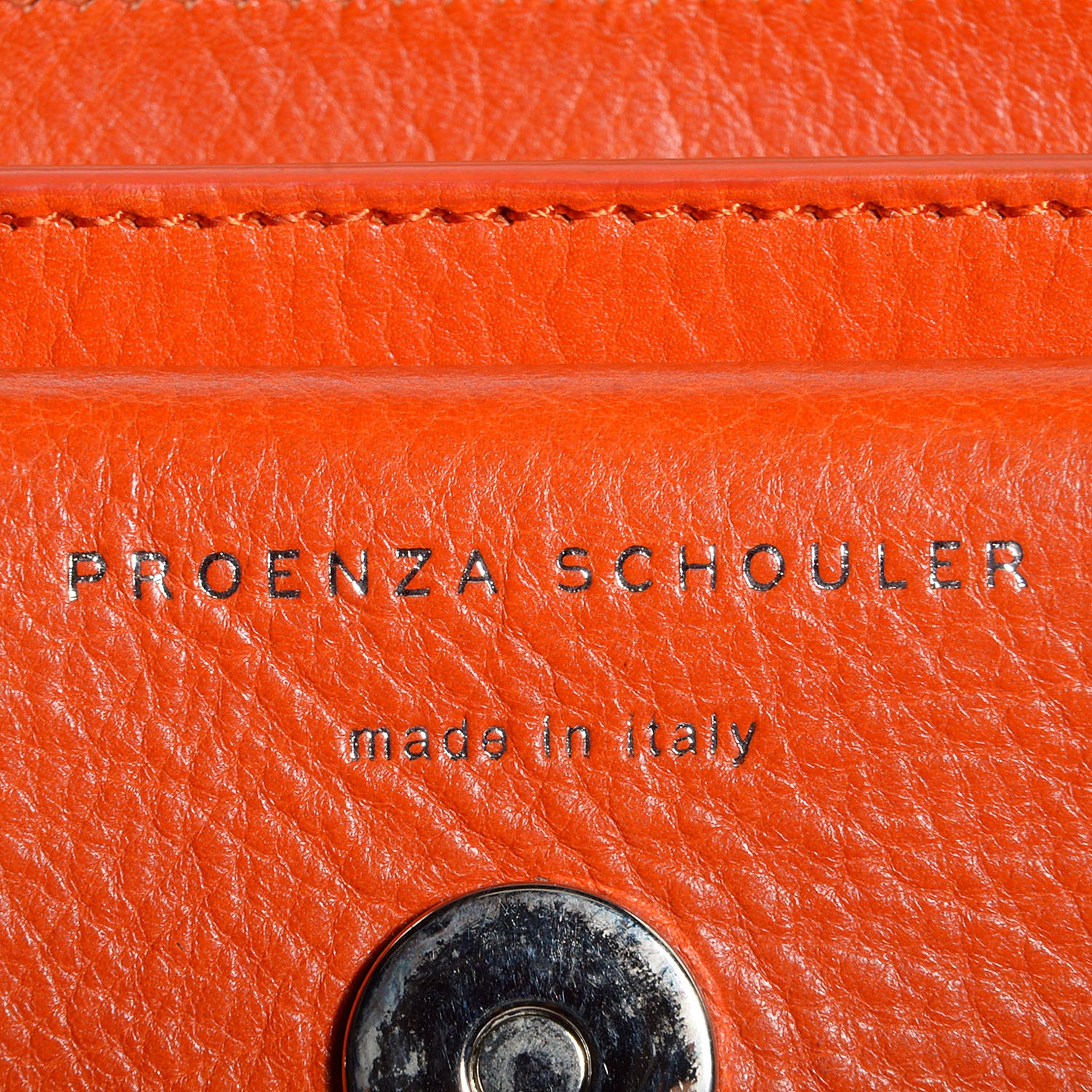 Proenza Schouler Leather Mini PS11 Classic Shoulder Bag Tangerine 11 of 12