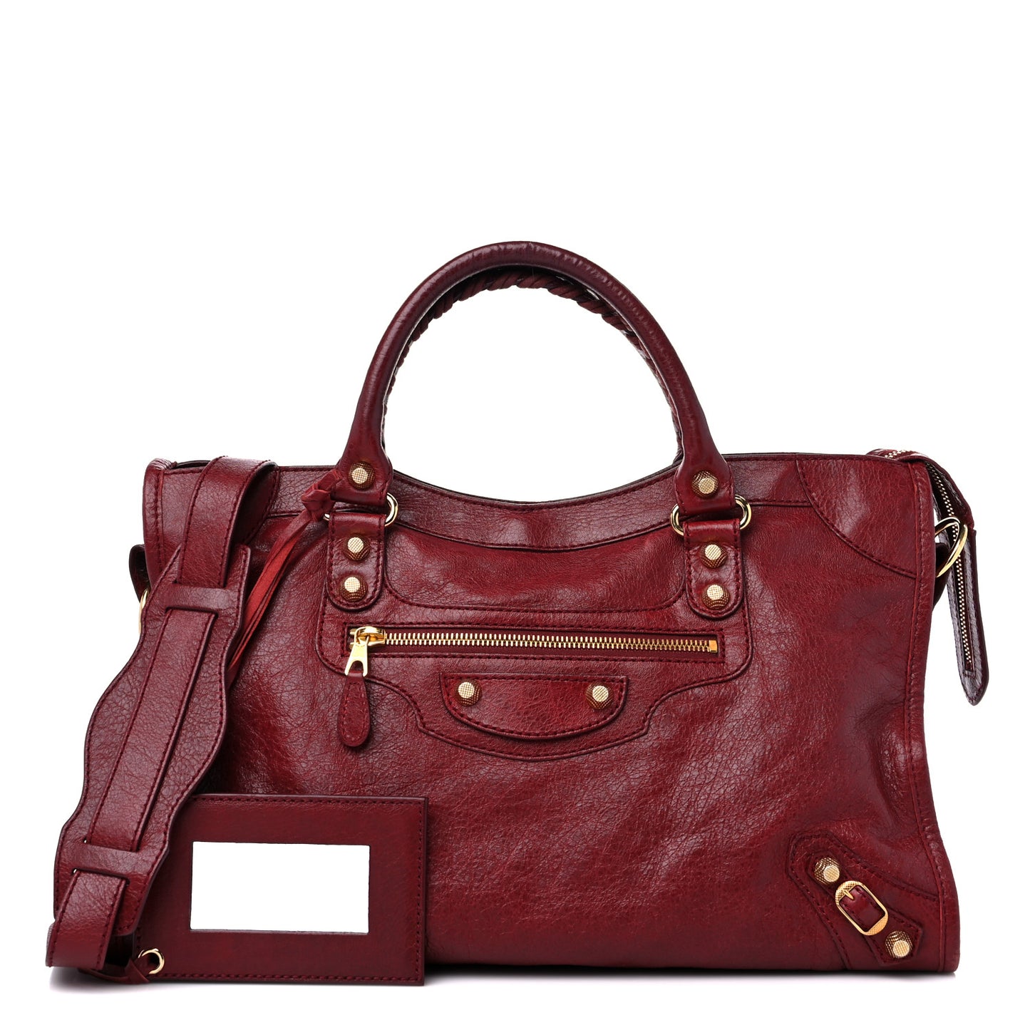 Agneau Giant 12 Gold Hardware City Rouge Cerise