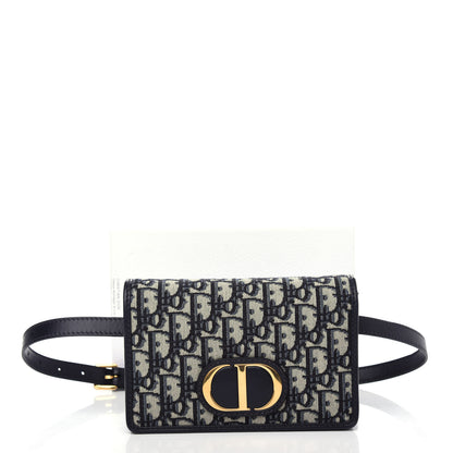 Christian Dior Oblique 30 Montaigne 2-In-1 Pouch Blue 10 of 10