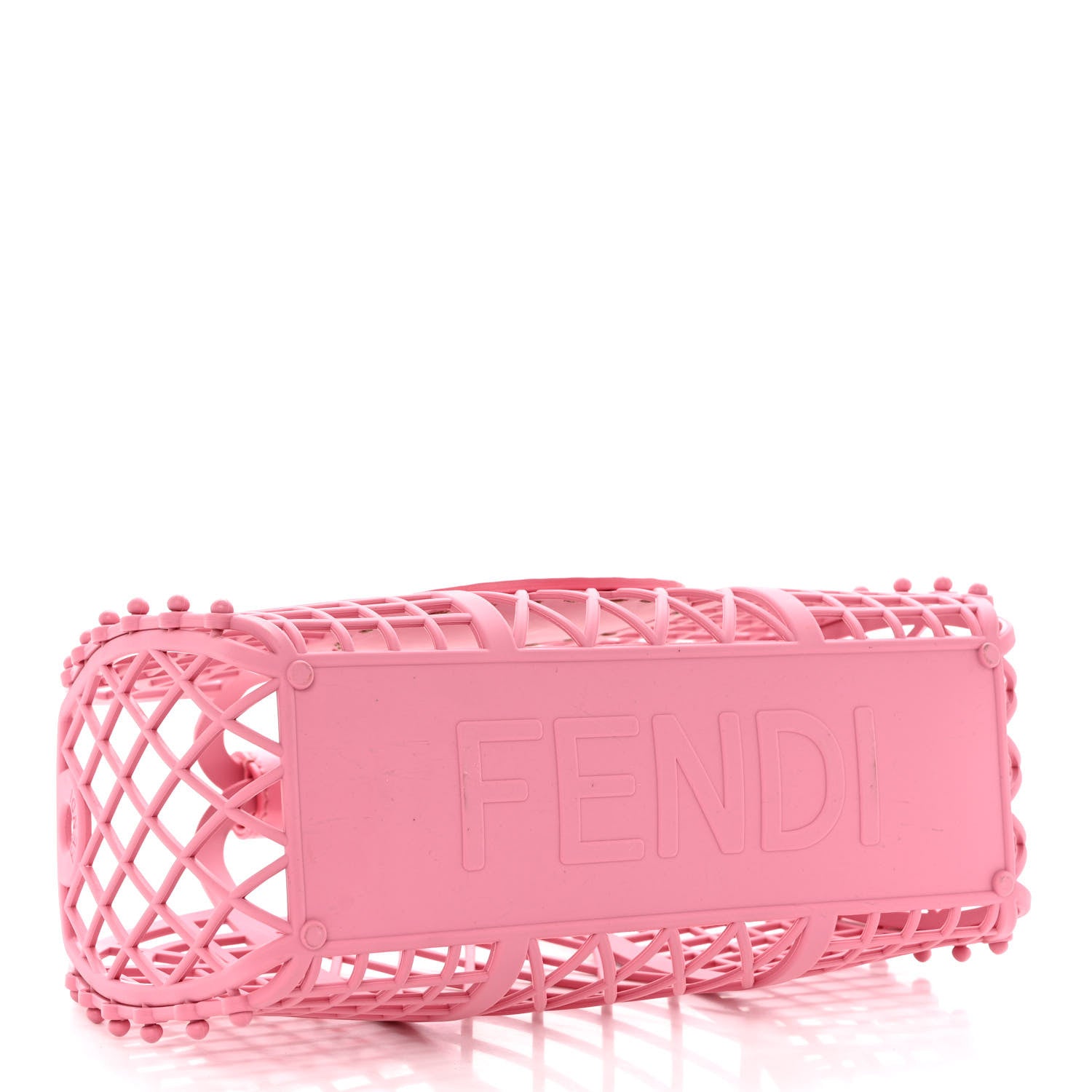 Fendi Recycled Plastic Vitello Liberty Matte Small Fendi Basket Rosa 4 of 10