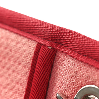 Chanel Canvas Medium Deauville Tote Red 12 of 16