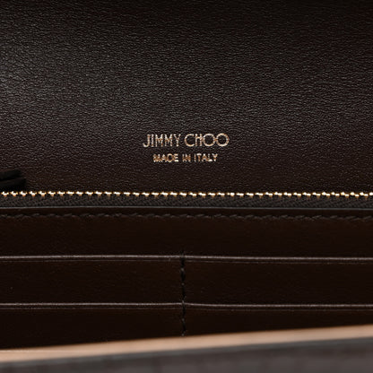 Jimmy Choo Calfskin Crocodile Embossed Emmie Clutch Bag Chocolate 6 of 10