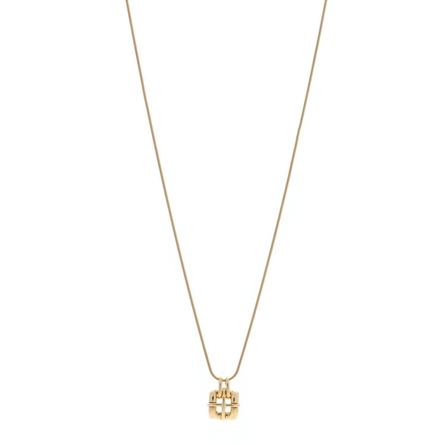 Tiffany 18K Yellow Gold Biscayne Pendant Necklace 1 of 5