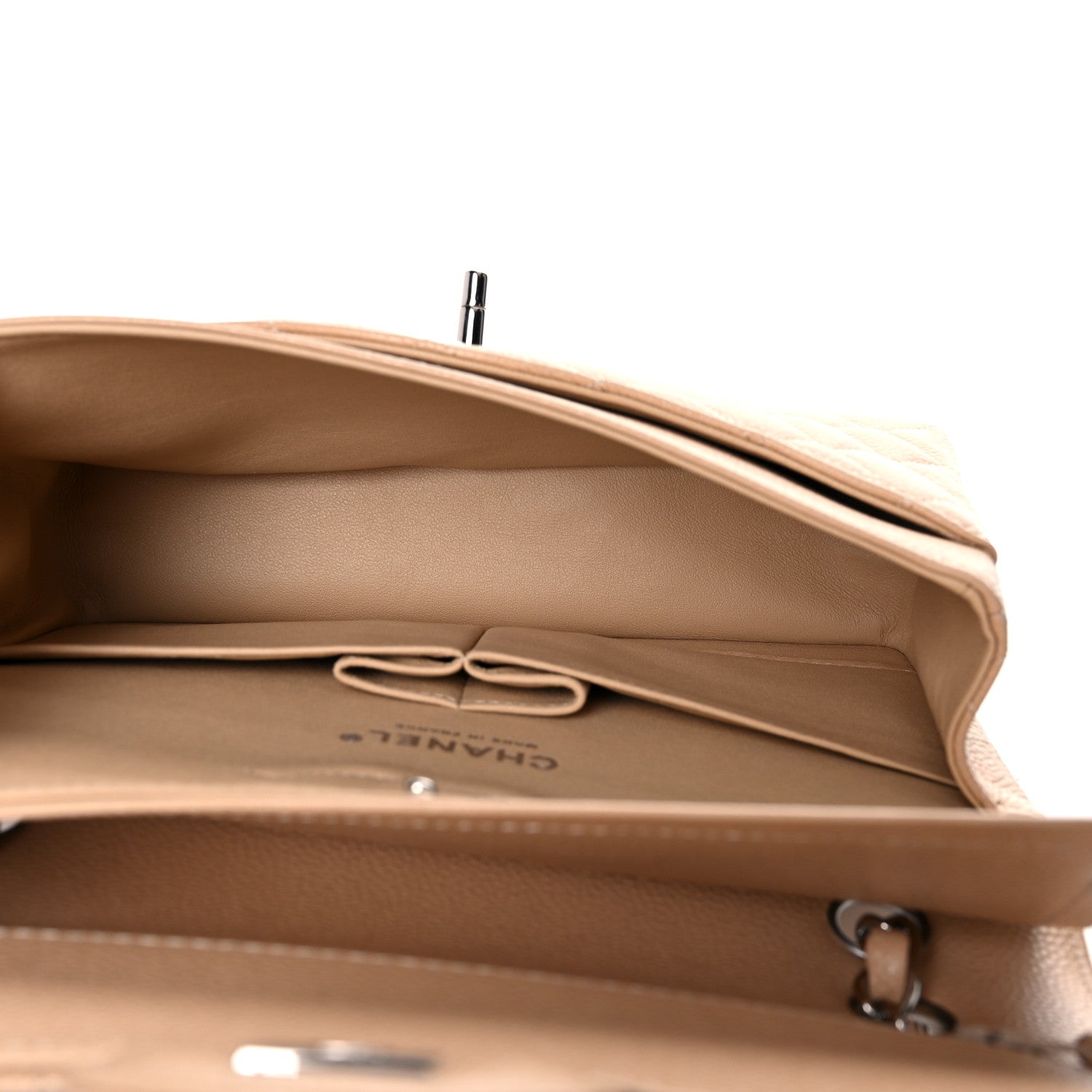 Chanel Caviar Quilted Small Double Flap Beige 4 of 10