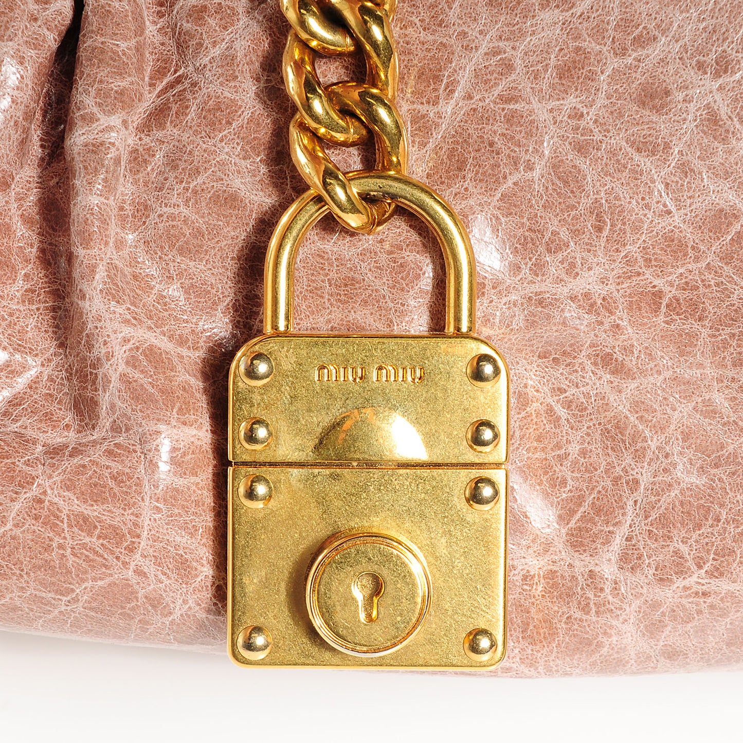 Nappa Leather Mini Charm Mughetto