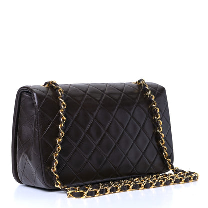 Chanel Lambskin Quilted Small Single Flap Bag Dark Brown 2 of 5