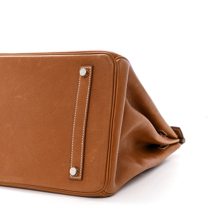 Hermes Natural Barenia Faubourg Birkin 35 Fauve 10 of 10
