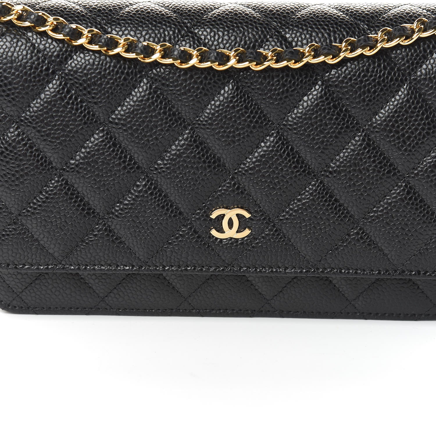 Chanel Caviar Quilted Wallet On Chain WOC Black 11 of 11