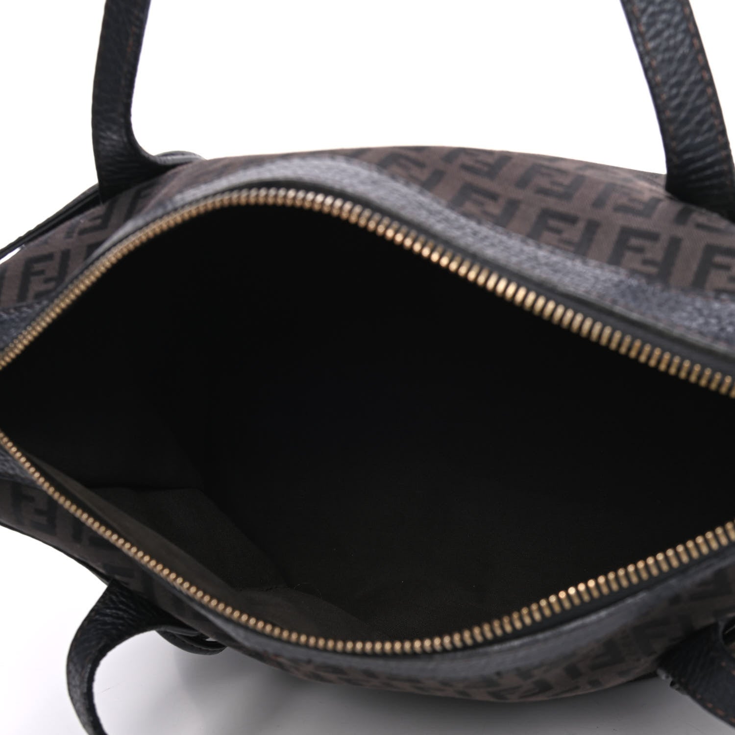 Fendi Zucchino Shoulder Bag Black 4 of 4