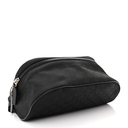 Gucci Nylon Monogram Fanny Pack Belt Bag Black 4 of 10