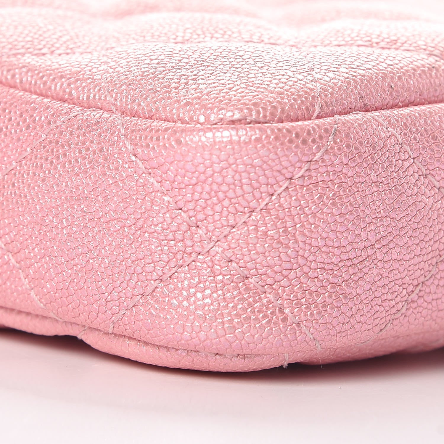 Chanel Iridescent Caviar Quilted Clutch With Chain Rose 10 of 12