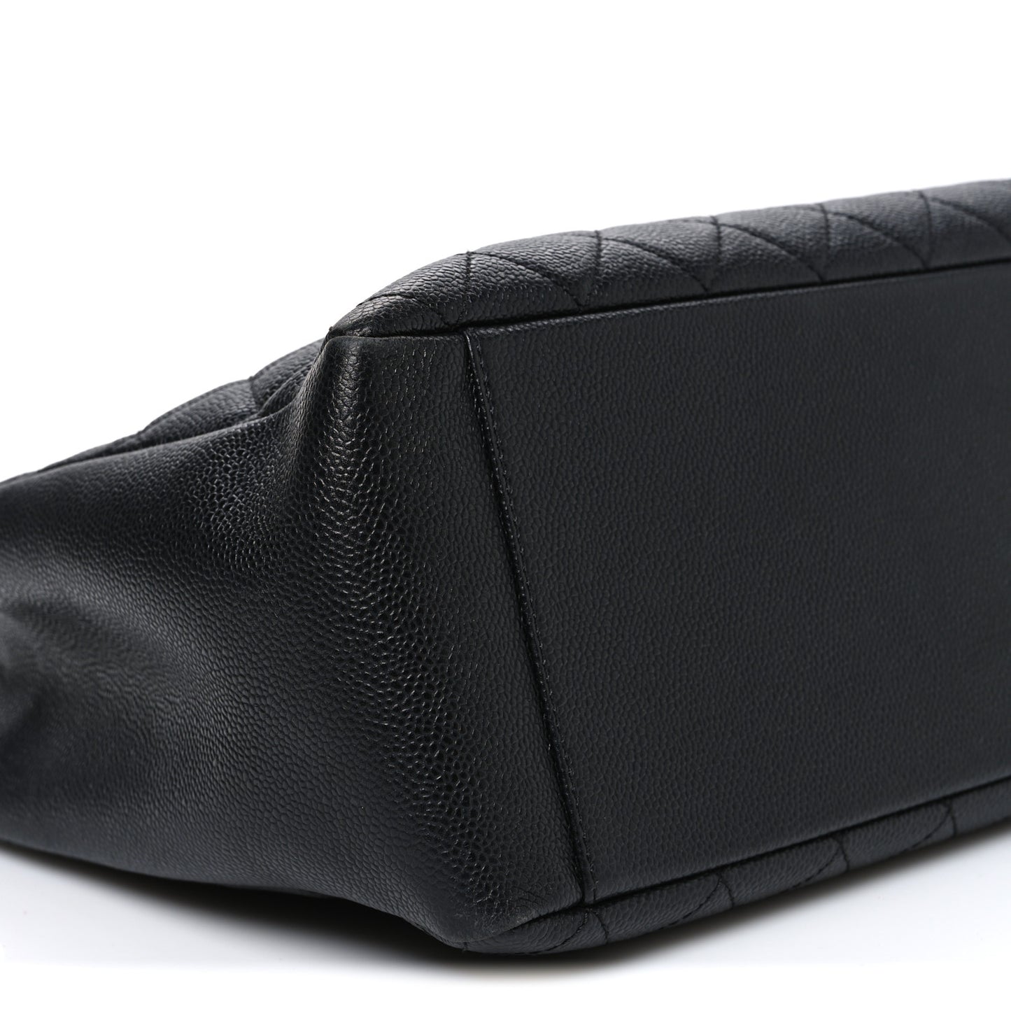 Caviar Quilted Grand Shopping Tote GST Black