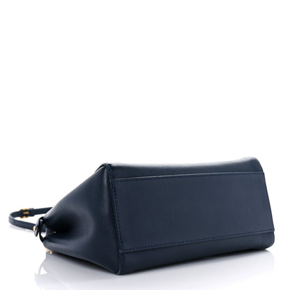 Fendi Nappa Mini Peekaboo Iconic Satchel Navy 4 of 12