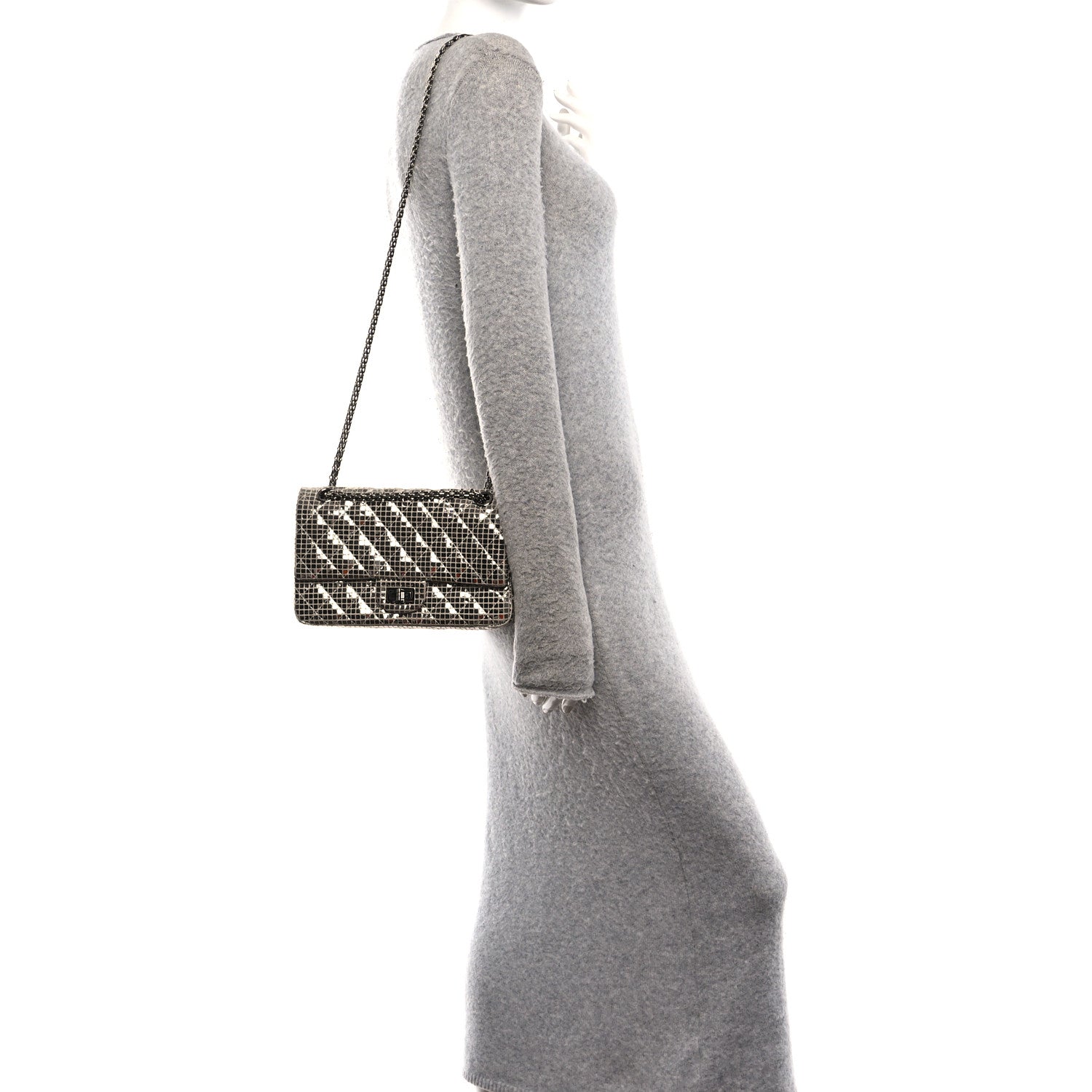 Chanel Mirror 2.55 Reissue 225 Flap Silver 2 of 11