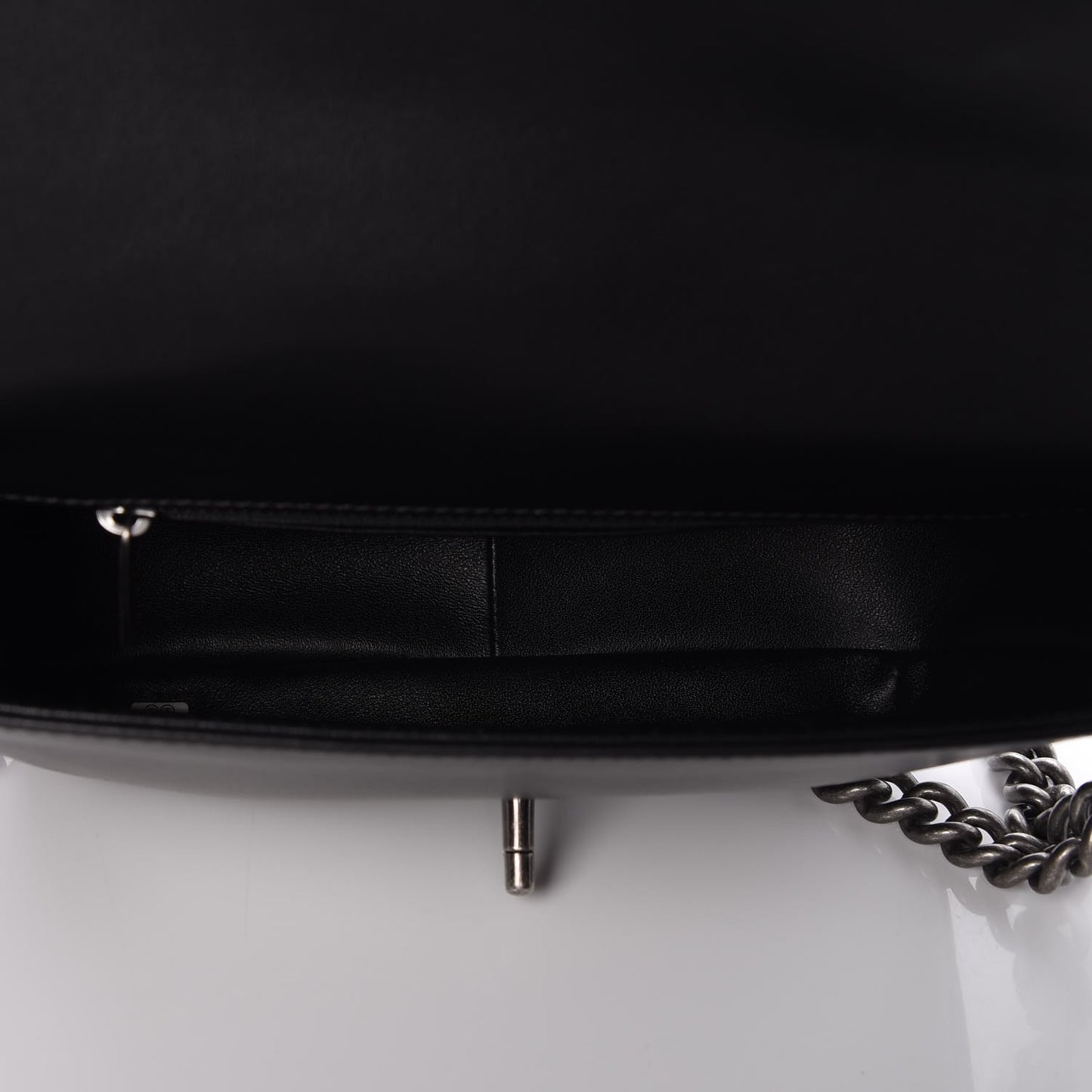 Calfskin Quilted Medium Rock My Shoulder Flap Black
