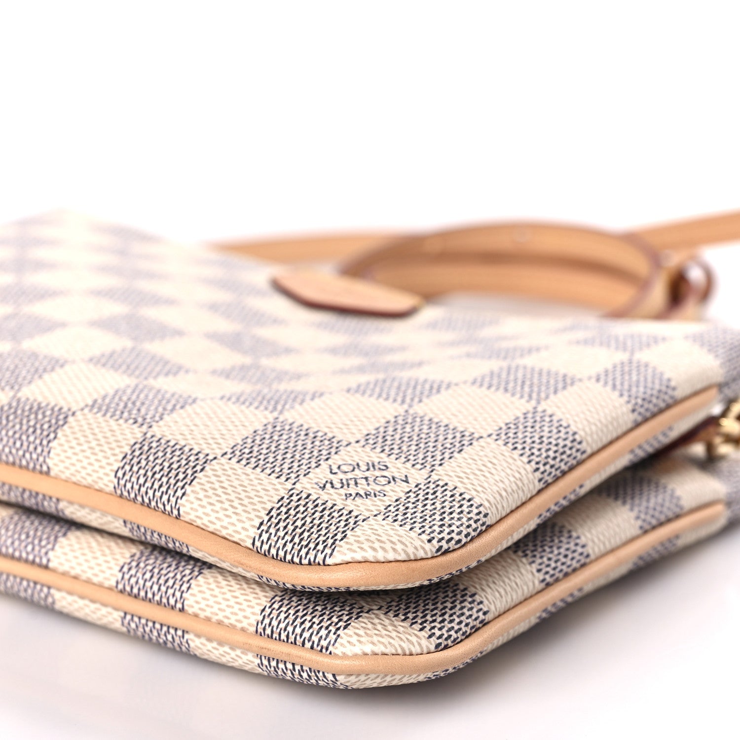Louis Vuitton Damier Azur Double Zip Pochette 8 of 9