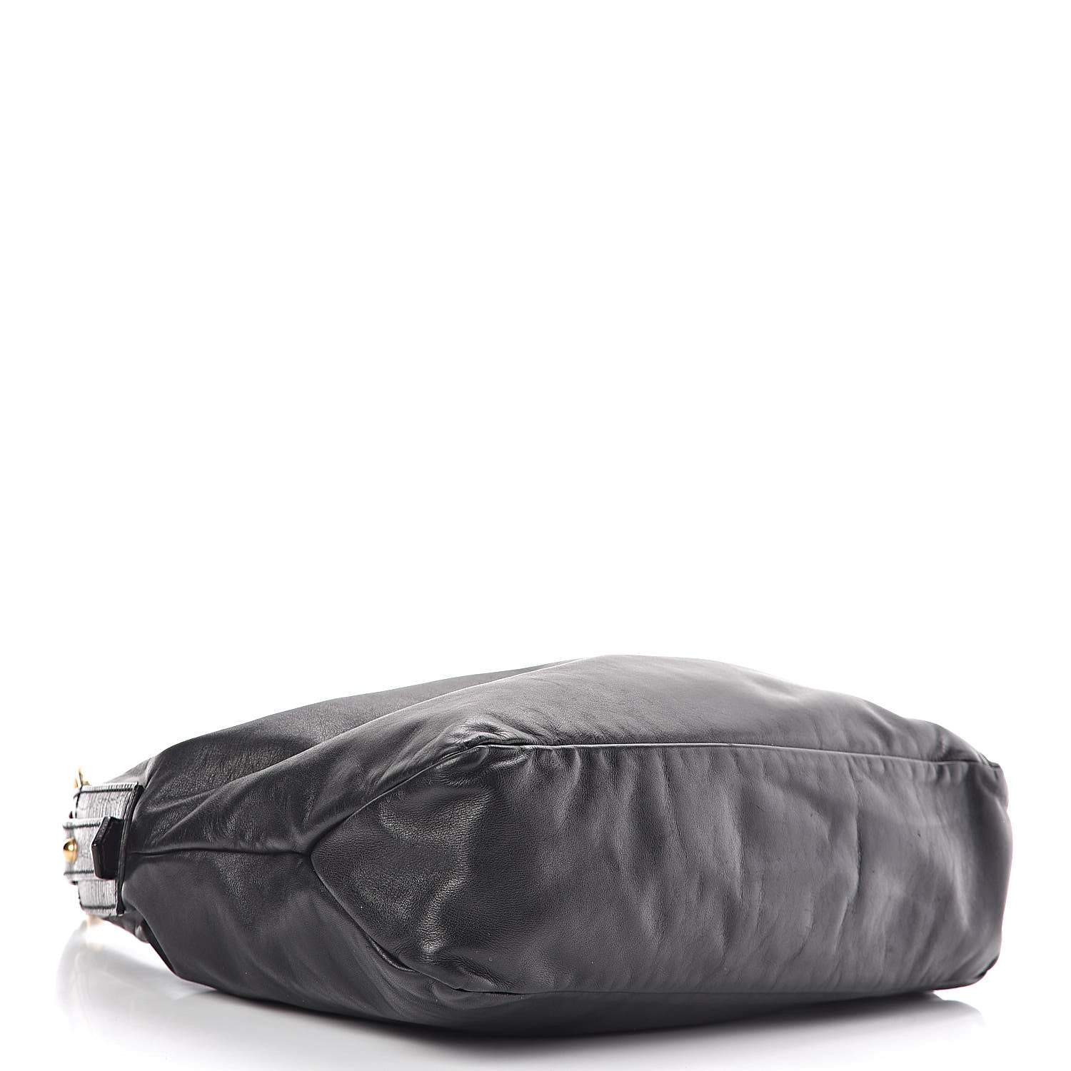 Gucci Calfskin Medium Horsebit Chain Hobo Black 4 of 16