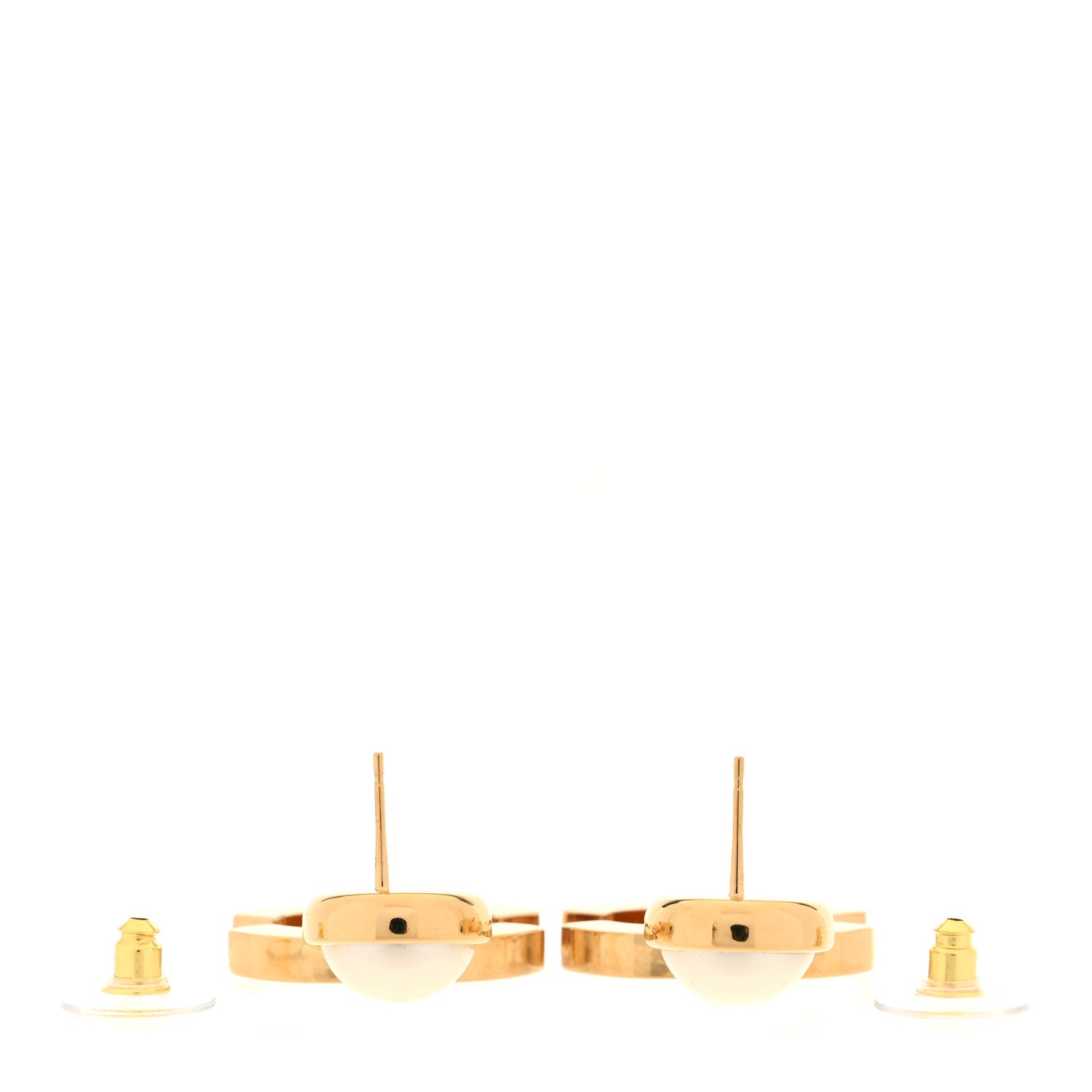 Chanel Pearl Enamel CC Drop Earrings Black 3 of 5