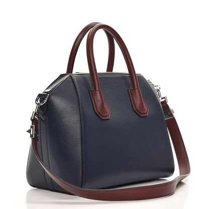 Givenchy Sugar Goatskin Tri-Color Small Antigona Navy Burgundy 4 of 9