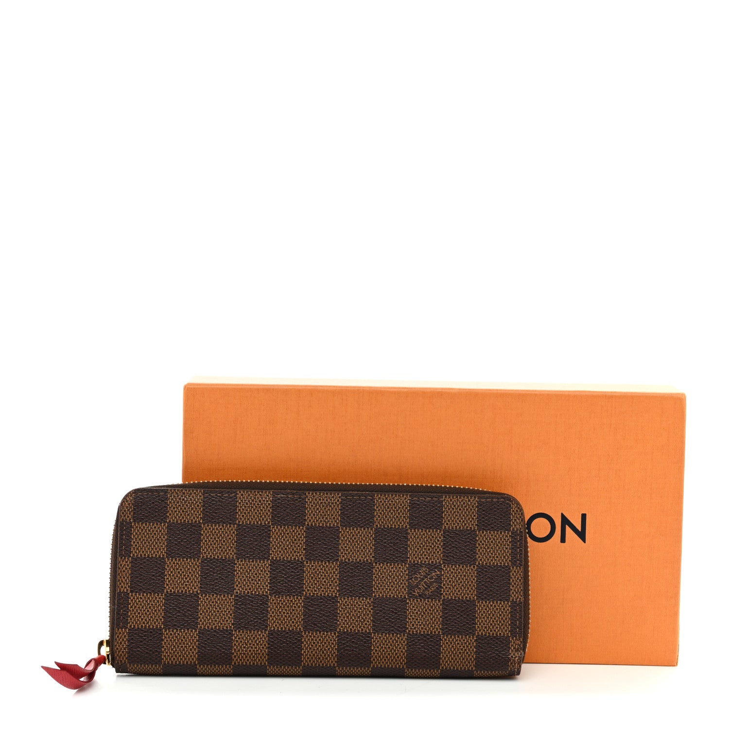Louis Vuitton Damier Ebene Clemence Wallet Cherry 9 of 9