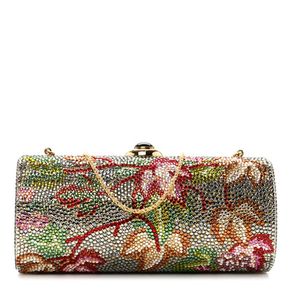 Judith Leiber Swarovski Crystal Rose Minaudiere Clutch Multicolor 1 of 13