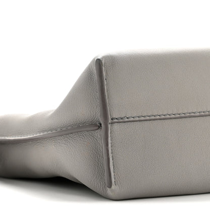 Loewe Calfskin Mini Flamenco Knot Clutch Pearl Grey 8 of 13