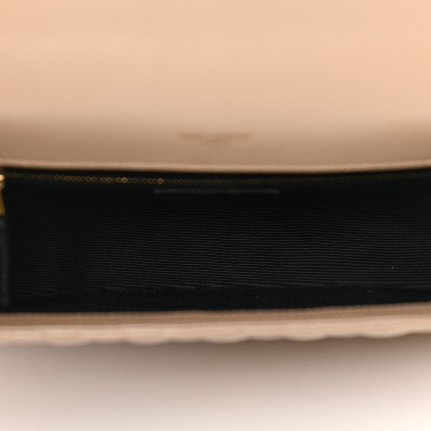 Saint Laurent Grain De Poudre Large Tri-Quilt Monogram Satchel Dark Beige 5 of 14