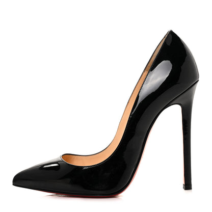 Christian Louboutin Patent Pigalle 120 Pumps 37.5 Black 1 of 8